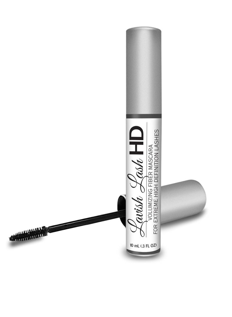 The Friendly Swede Lavish Lash HD by Hairgenics - Ultra-Premium Volumizing Fiber Mascara for Extreme High Definition Lashes.