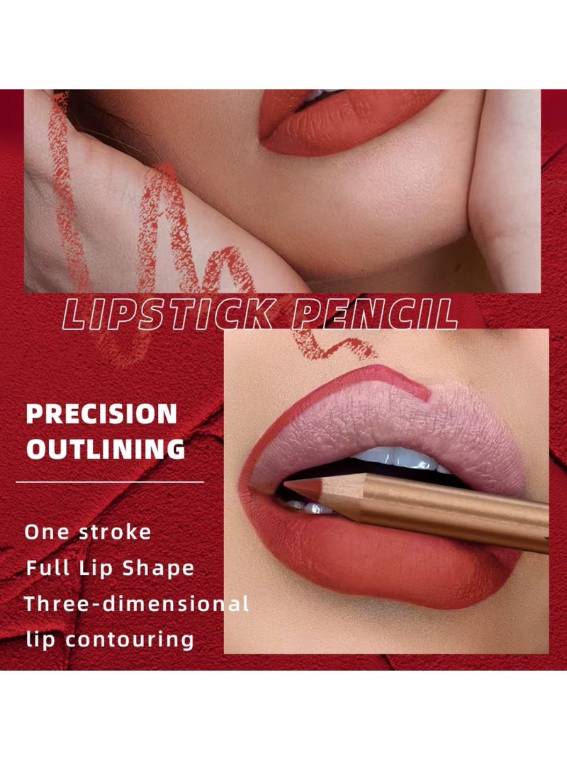 12Pcs Lip Line Velvet Dazzle Color Lipstick Pencil Matte Lipstick Lip Liner Pencil Set Smooth and Long Lasting Makeup Lippie Pencil Creamy Lips Liner High Pigmented Natural Makeup Matte Lipstick Plumping Lips Pencil Lip Liner Set