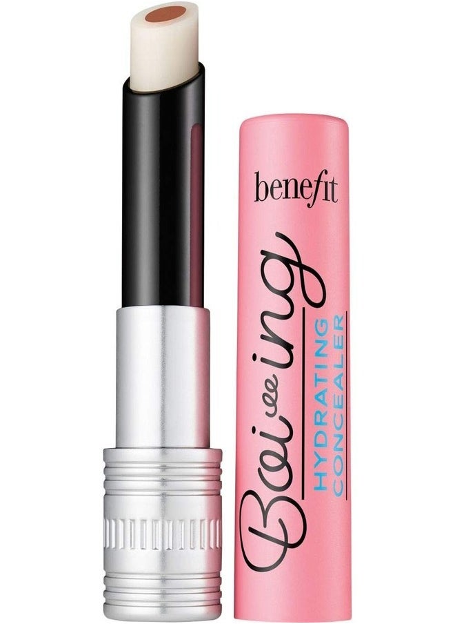 Benefit Cosmetics Boi-ing Hydrating Concealer Stick - Shade 06 White/Brown | Lightweight, Moisturizing Concealer for Dark Circles & Imperfections, 3.5g