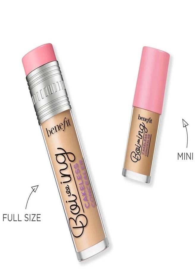 Benefit Boi-ing Cakeless Concealer #8 Keep On (Medium-Tan Cool) – Full Coverage, Lightweight Formula for Dark Circles & Blemishes, 5ml