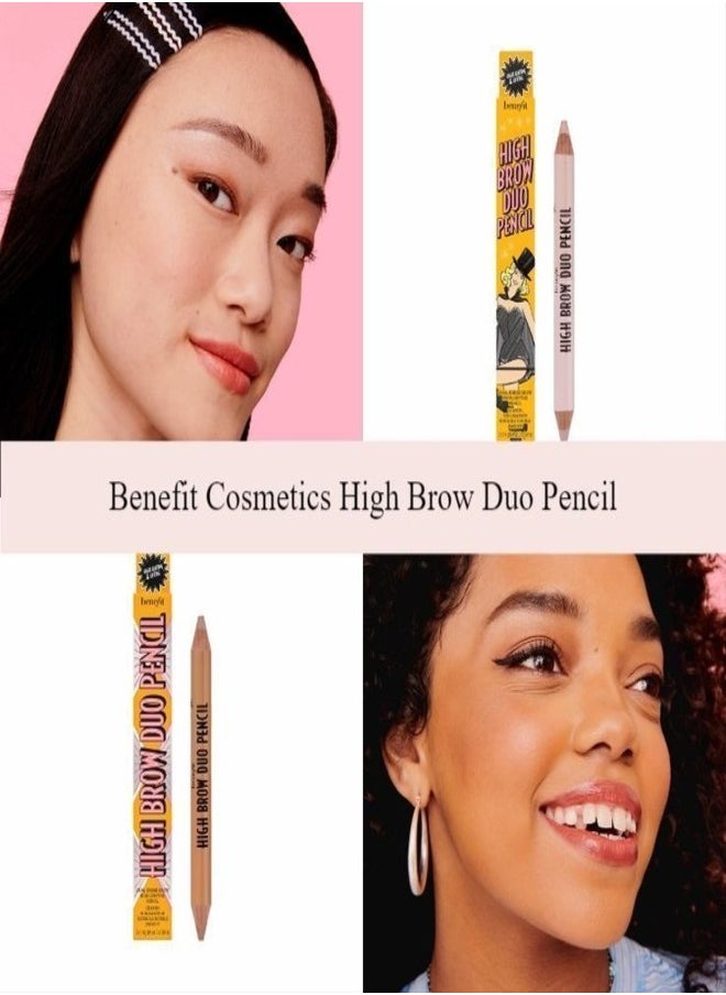 Benefit High Brow Dual Ended Highlighting Eyebrow Pencil Medium - Almond Cream (Matte End) Honey Glow 1.2 g