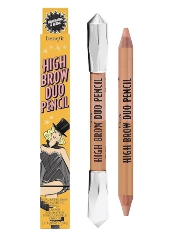 Benefit High Brow Dual Ended Highlighting Eyebrow Pencil Medium - Almond Cream (Matte End) Honey Glow 1.2 g