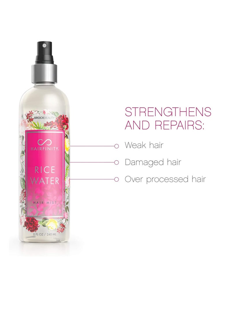 Rice Water hair mist for keratin and Color Treated Hair 8oz