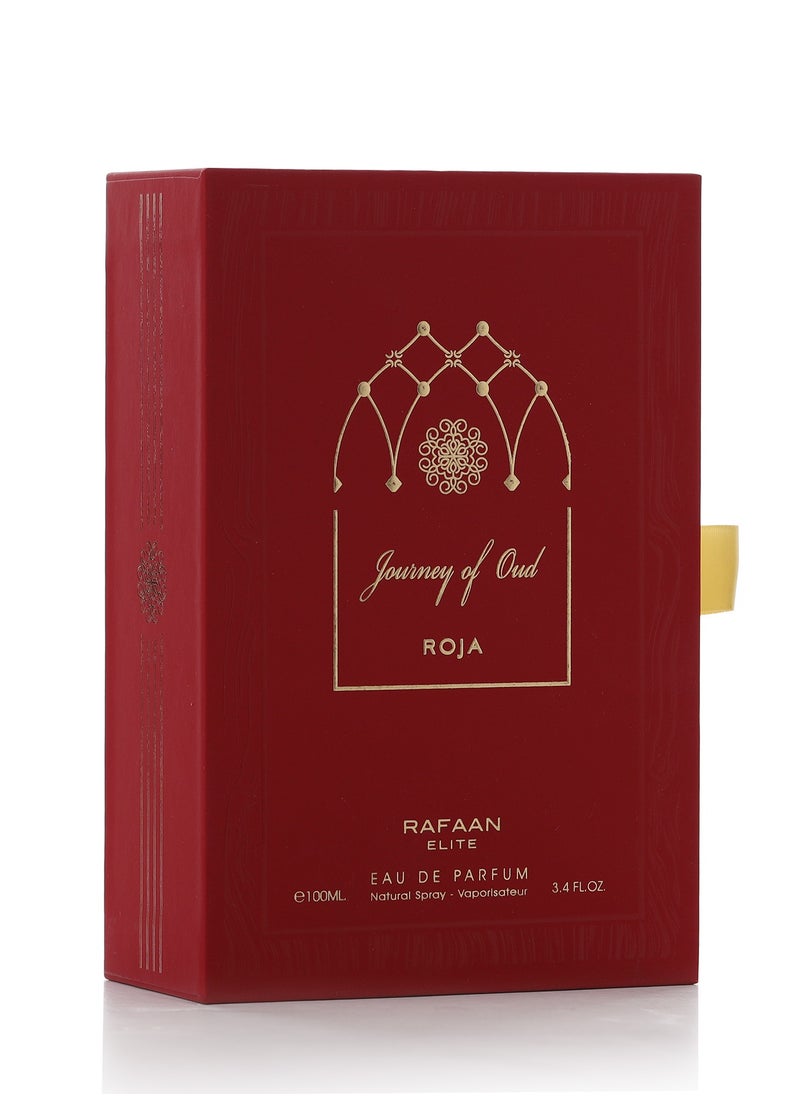 Journey Of Oud Rafaan Elite Collection Roja By La Parfum Galleria Eau De Parfum 100ML– Women's Luxury Fragrance with Raspberry, Rose, and Vanilla Notes