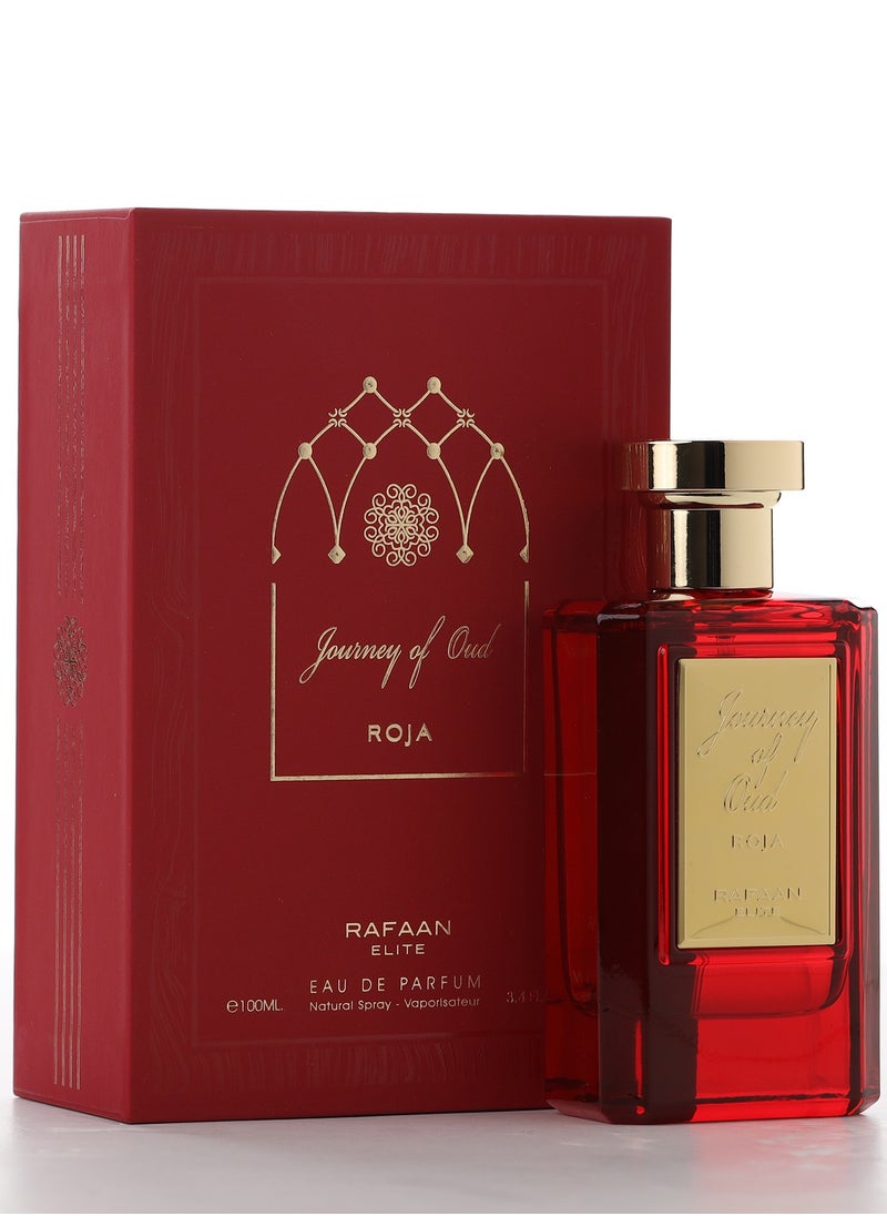 Journey Of Oud Rafaan Elite Collection Roja By La Parfum Galleria Eau De Parfum 100ML– Women's Luxury Fragrance with Raspberry, Rose, and Vanilla Notes