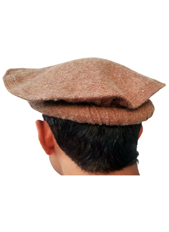 Chitrali Pakol Handmade Cap - Brown