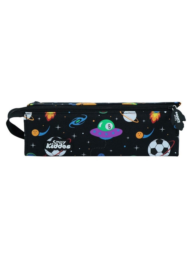 Smily Kiddos Polyester Smily Tray Pencil Case (Black) | Kids & School Pencil Case