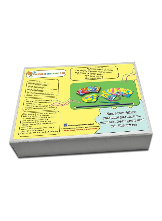 123-Piece Lacing Card Set