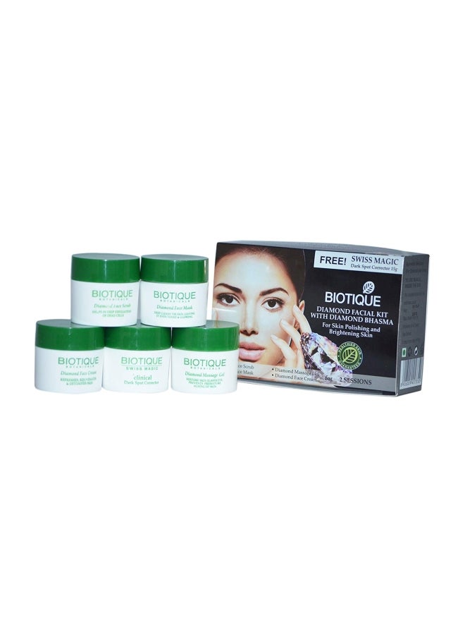 5-Piece Diamond Facial Kit with Diamond Bhasma 75grams