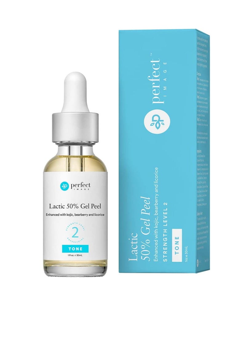 Lactic 50% Gel Peel, Chemical Peels for Face Acne Scars, Chemical Exfoliant for Face, Strength Level 2, 1.0 fl oz. e, 30 mL