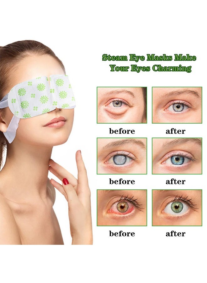 Herbal Steam Eye Masks -for Dark Circles and Puffiness Disposable Soothing Headache Relief Dry Eyes, Stress Relief Relief Eye Fatigue Steam Eye Mask 5 Pcs