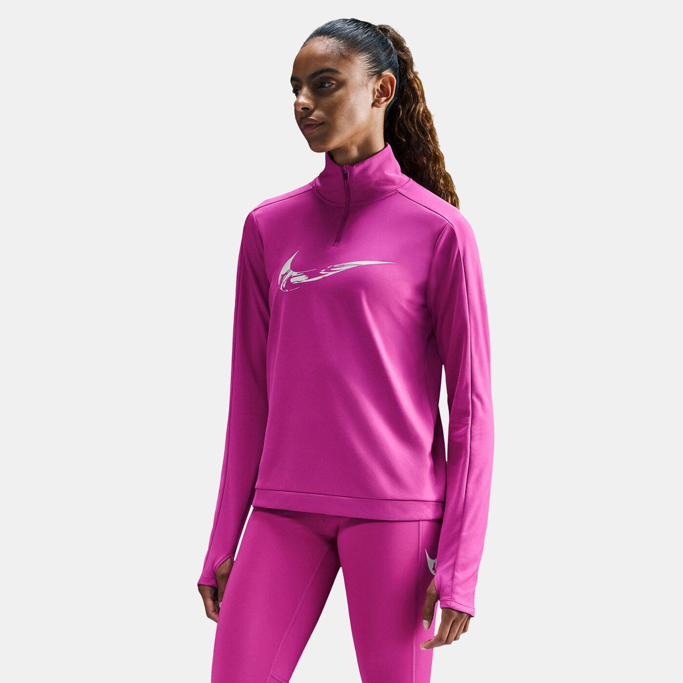 Women's Dri-FIT 1/4-Zip Mid Layer Running Top