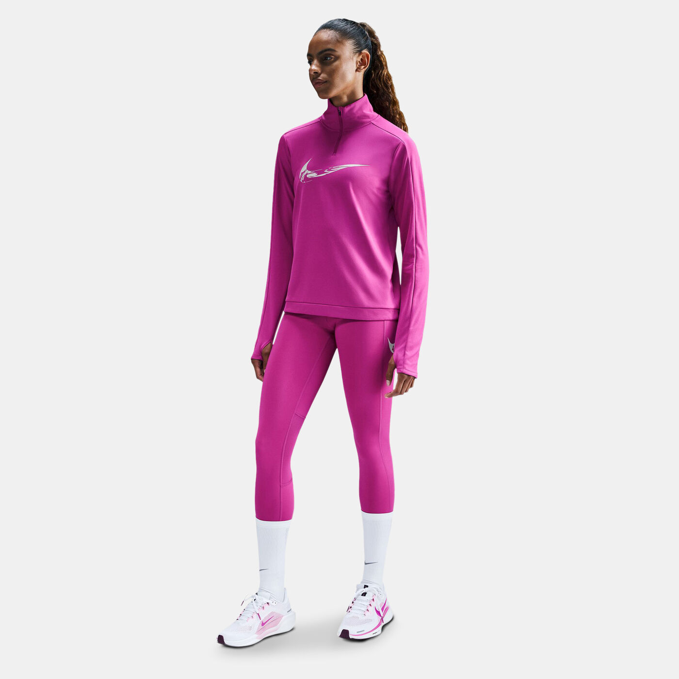 Women's Dri-FIT 1/4-Zip Mid Layer Running Top