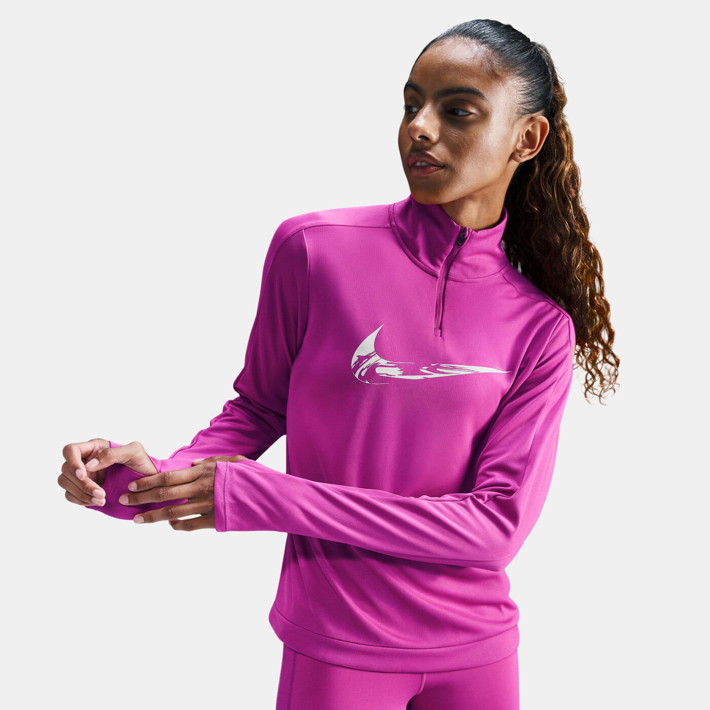 Women's Dri-FIT 1/4-Zip Mid Layer Running Top