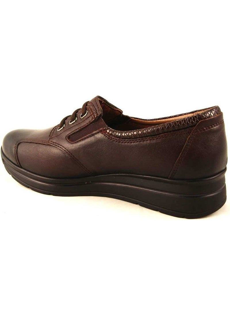 23802-H Women's Brown Casual Leather Shoes