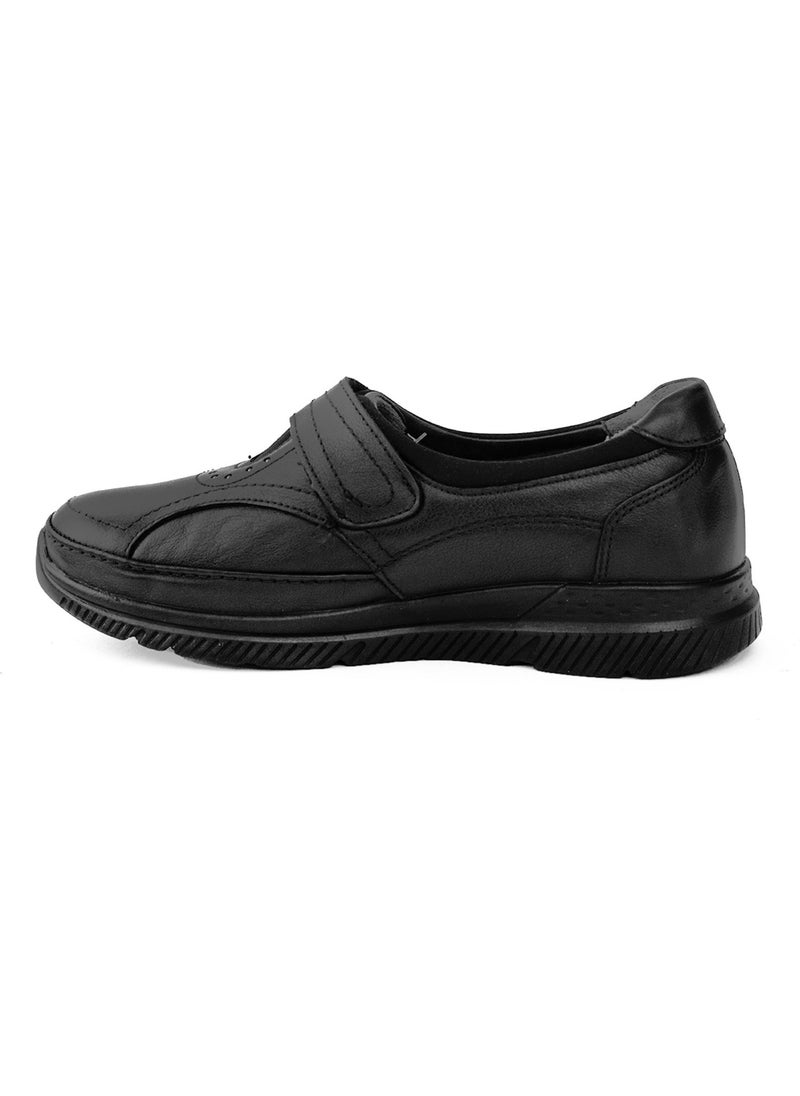 29445 Women's Black Leather Hallux Shoes