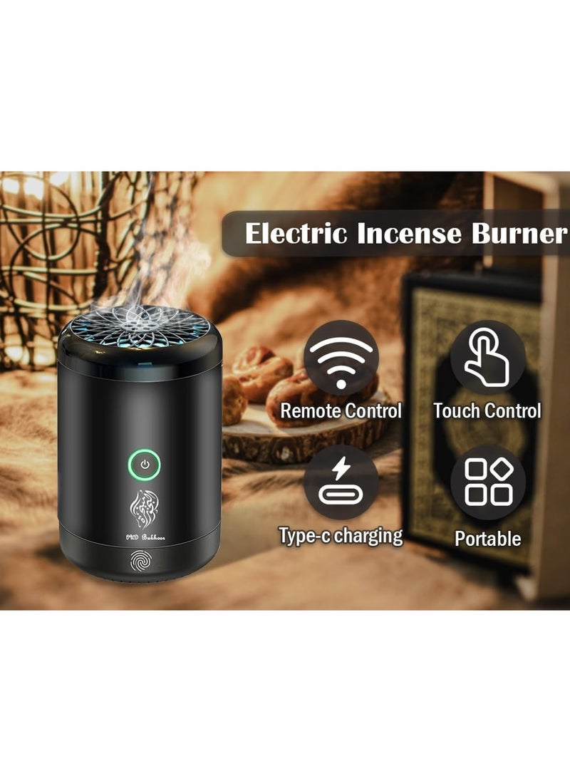 Electric Incense Burner, USB Rechargeable Arabian Electronic Bakhoor Incense Burner, Portable Electric Incense, Car Electric Incense Burner