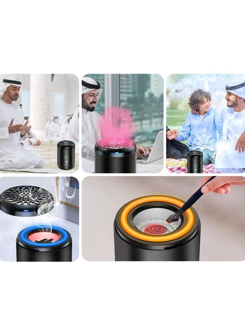 Electric Incense Burner, USB Rechargeable Arabian Electronic Bakhoor Incense Burner, Portable Electric Incense, Car Electric Incense Burner