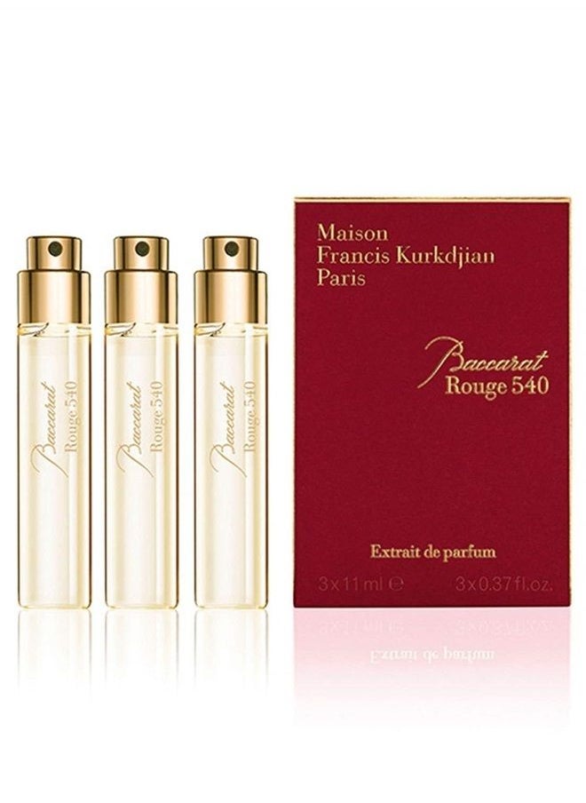 MFK Baccarat Rouge 540 Extrait, 0.37 Fl Oz, Set of 3