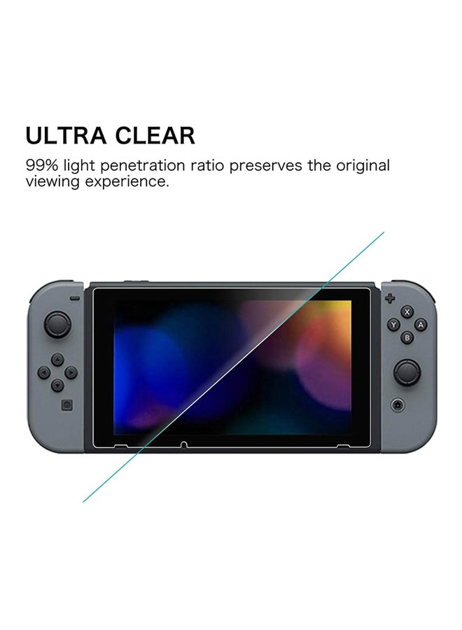 Pack Of 2 9 H Tempered Glass Screen Protector For Nintendo Switch