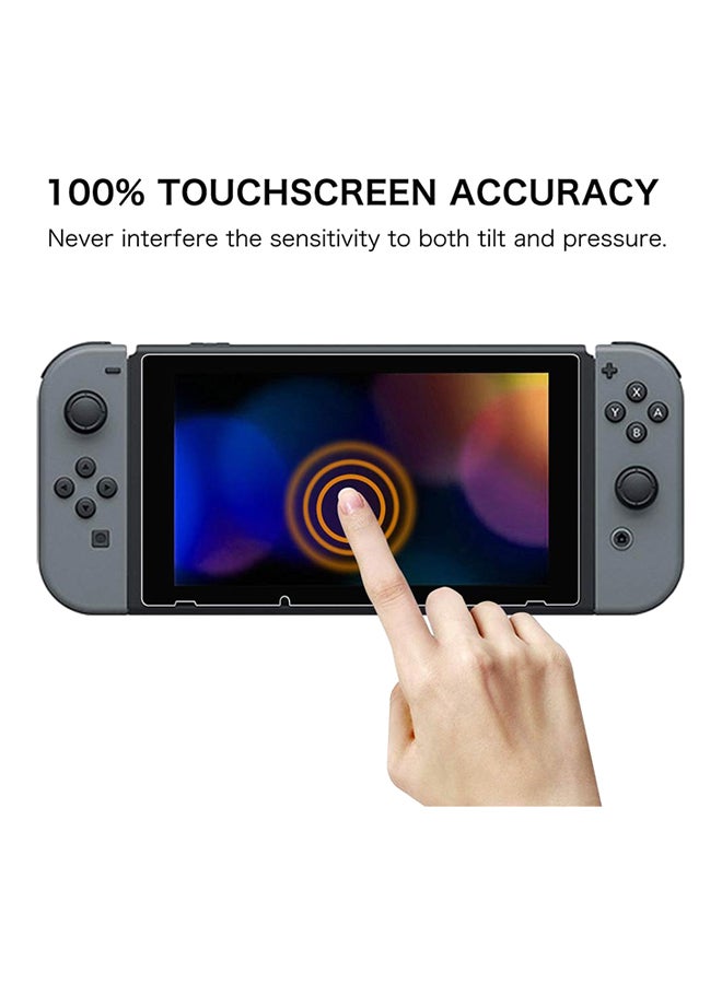 Pack Of 2 9 H Tempered Glass Screen Protector For Nintendo Switch