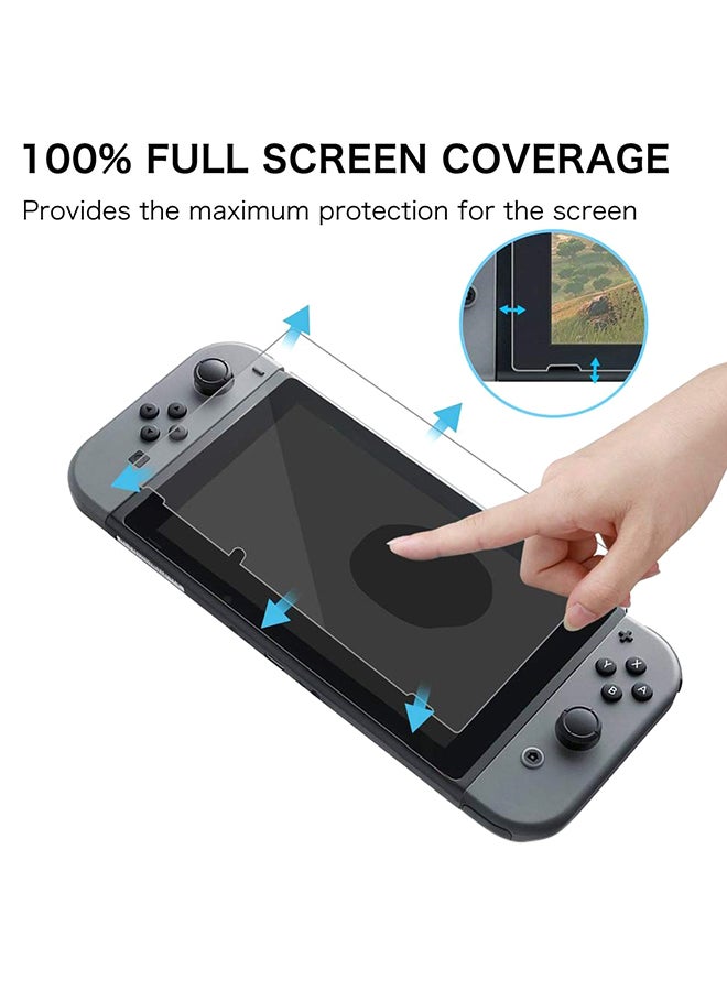 Pack Of 2 9 H Tempered Glass Screen Protector For Nintendo Switch