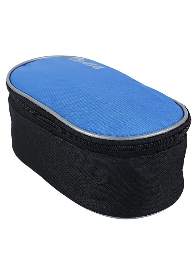 Kuber Industries Ctktc3705 Rexene Lunch Box Cover, 1 Litre, (Blue And Black)