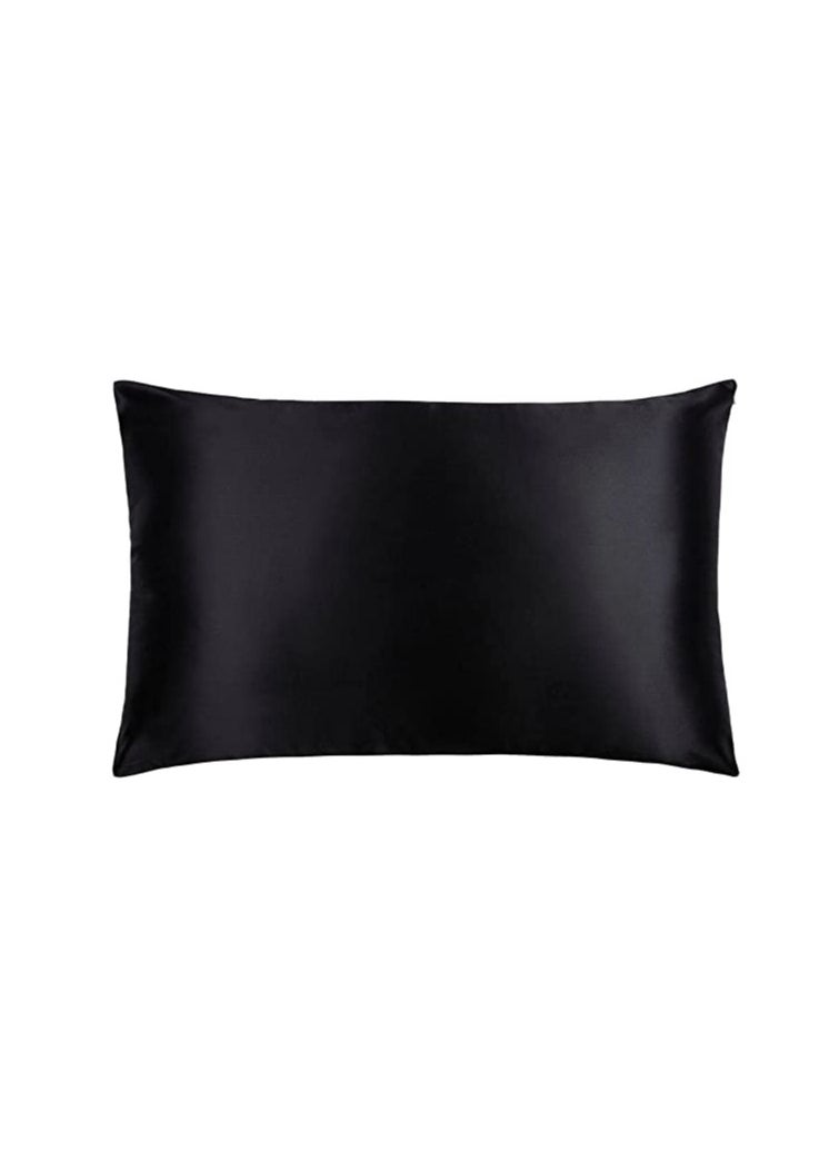 Comfio Black Silk Pillows 2 Pieces 80x50 cm