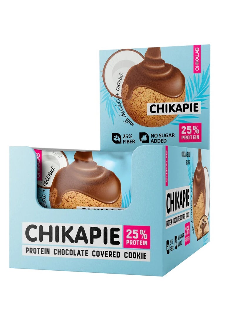 CHIKALAB - CHIKAPIE BOX OF 9 (9X60g) MIlk Chocolate Coconut 540g