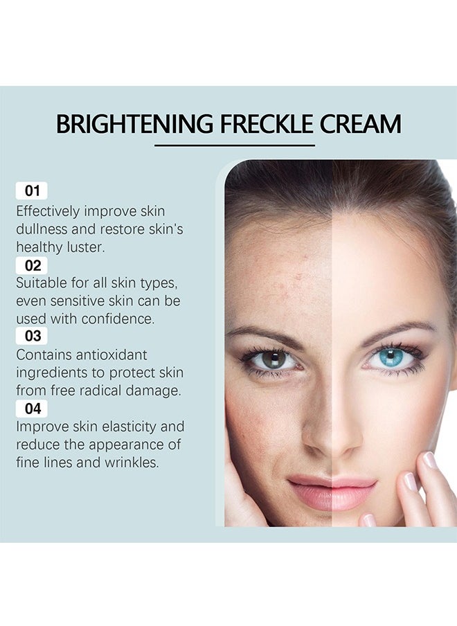 Dark Spot Remove,Brightening Freckle Cream,Ultimate Brightening & Freckle Removal Cream - Powerful Whitening Cream for Age Spots, Dark Spots, and Skin Pigmentation | Fade Freckles, Chloasma, and Sun Spots for Even Skin Tone-20g