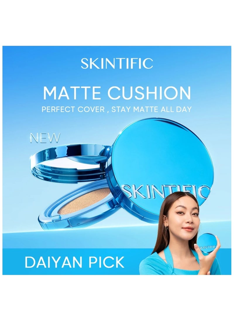 SKINTIFIC Complete Set: 5X Ceramide Hydration 30g with Velvet Matte Cushion Foundation 02 Ivory 11ml - Full Coverage and All-Day Skin Protection