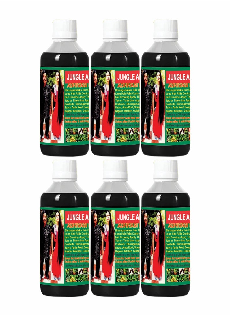 Adivasi Ayurvedic Herbal Oil – Restore Hair Naturally, 200ml Pack Of 6