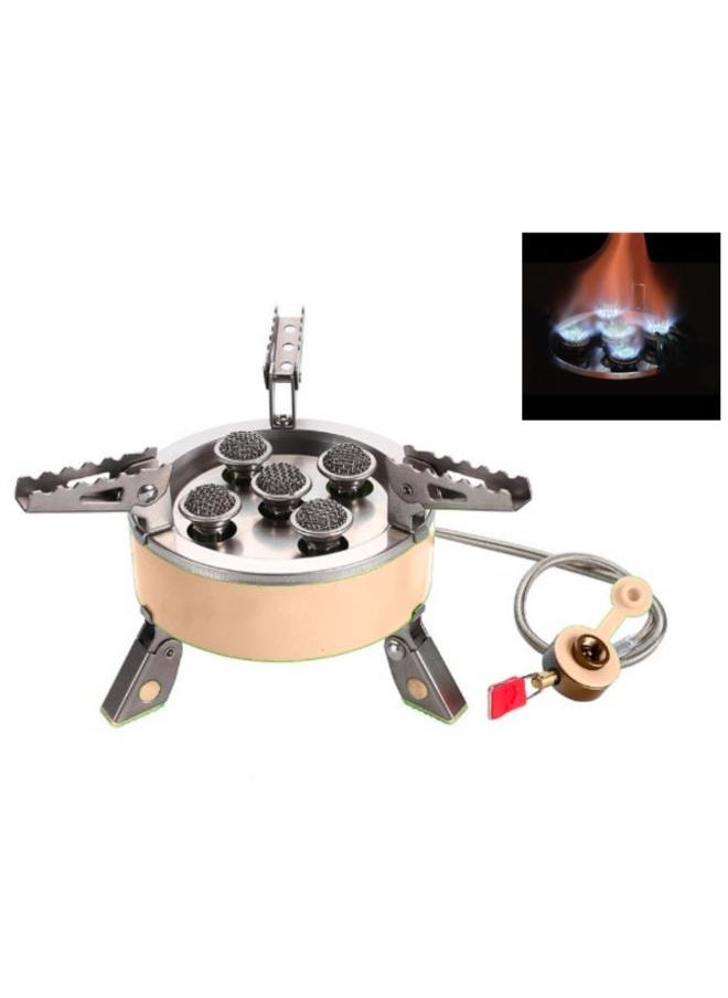 Outdoor 7000W Camping Gas Stoves Picnic BBQ Furnace Portable Cooking Burners