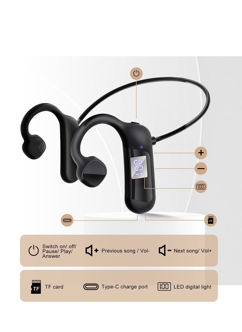 Bone Conduction Bluetooth Sports Headset for Outdoor 300mah Pink