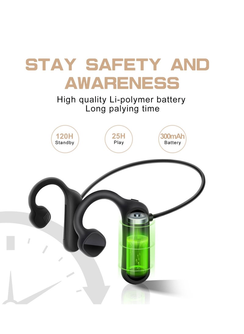 Bone Conduction Bluetooth Sports Headset for Outdoor 300mah Pink