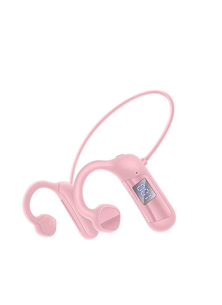 Bone Conduction Bluetooth Sports Headset for Outdoor 300mah Pink