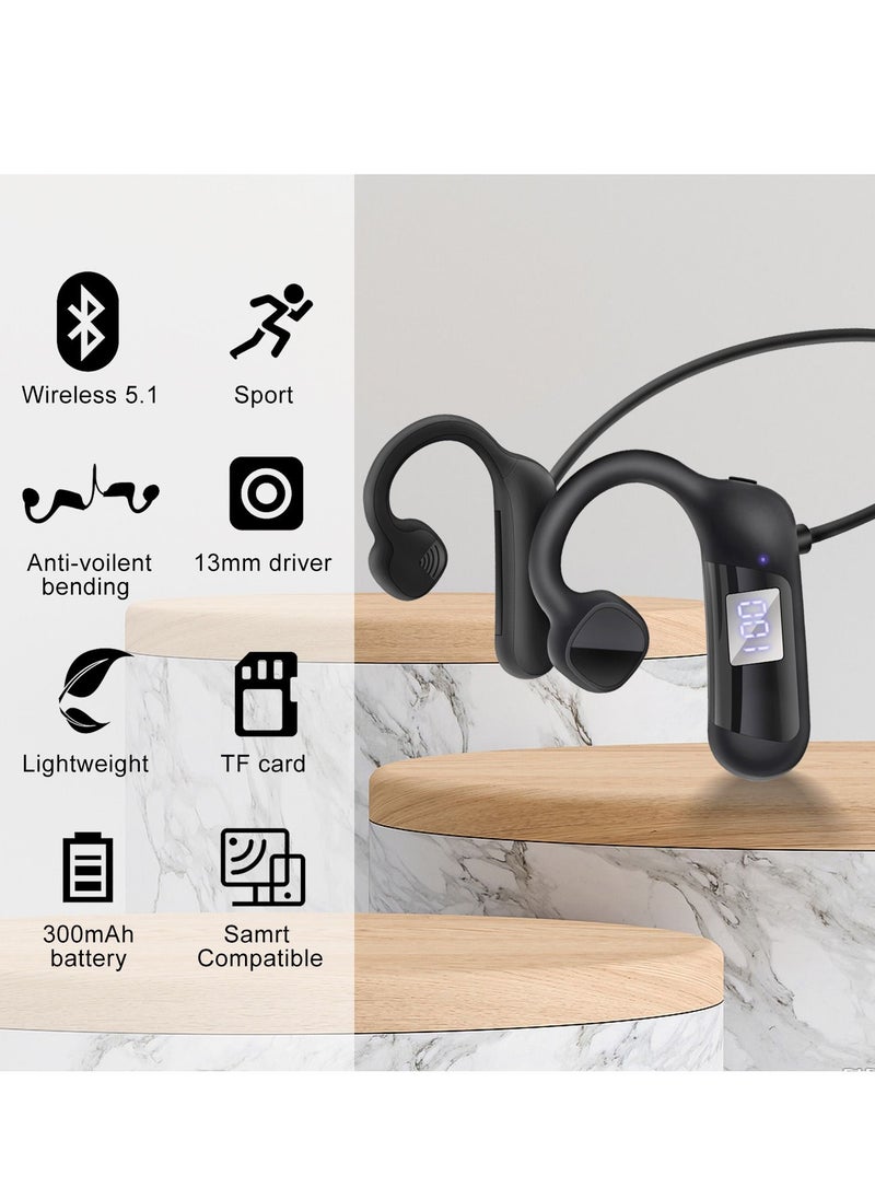 Bone Conduction Bluetooth Sports Headset for Outdoor 300mah Pink