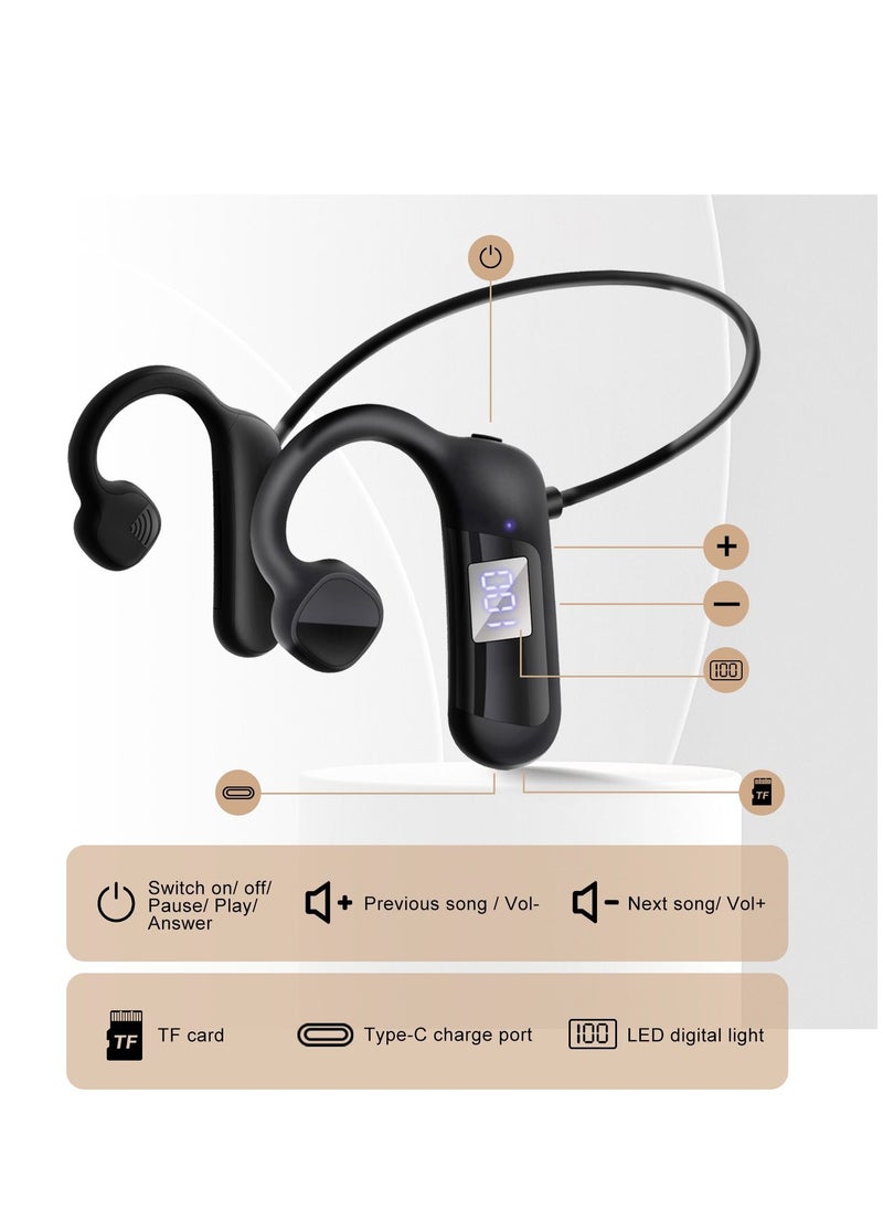 Bone Conduction Bluetooth Sports Headset for Outdoor 300mah Red