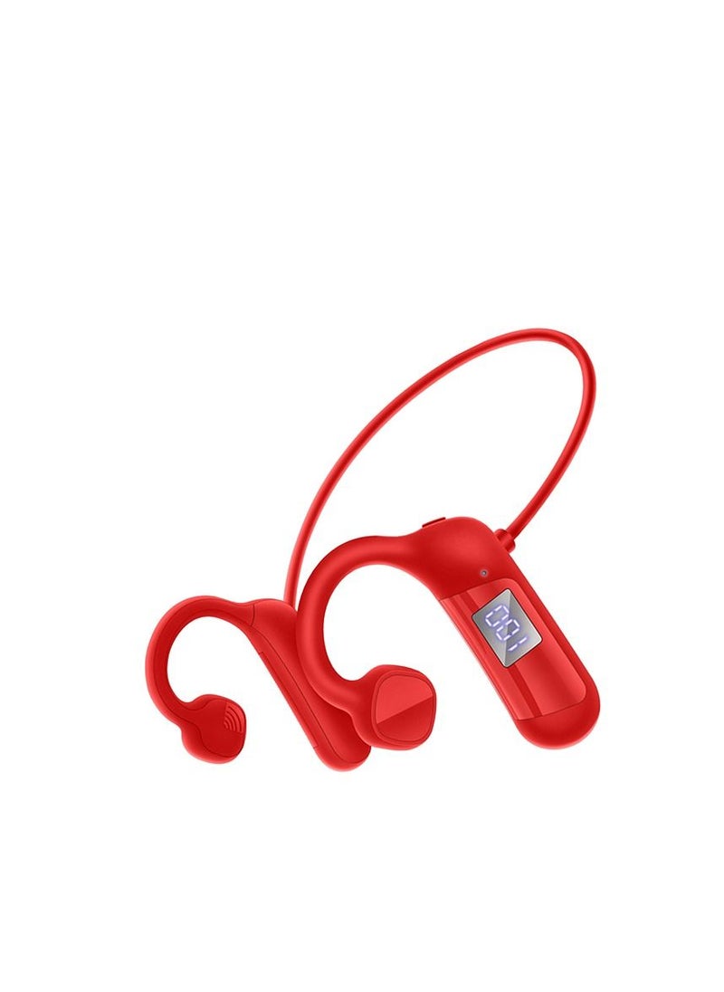 Bone Conduction Bluetooth Sports Headset for Outdoor 300mah Red