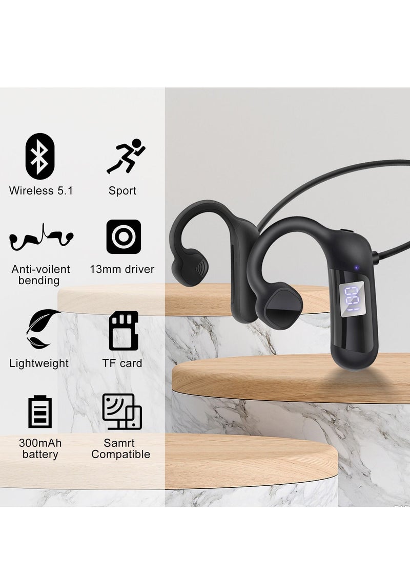 Bone Conduction Bluetooth Sports Headset for Outdoor 300mah Red