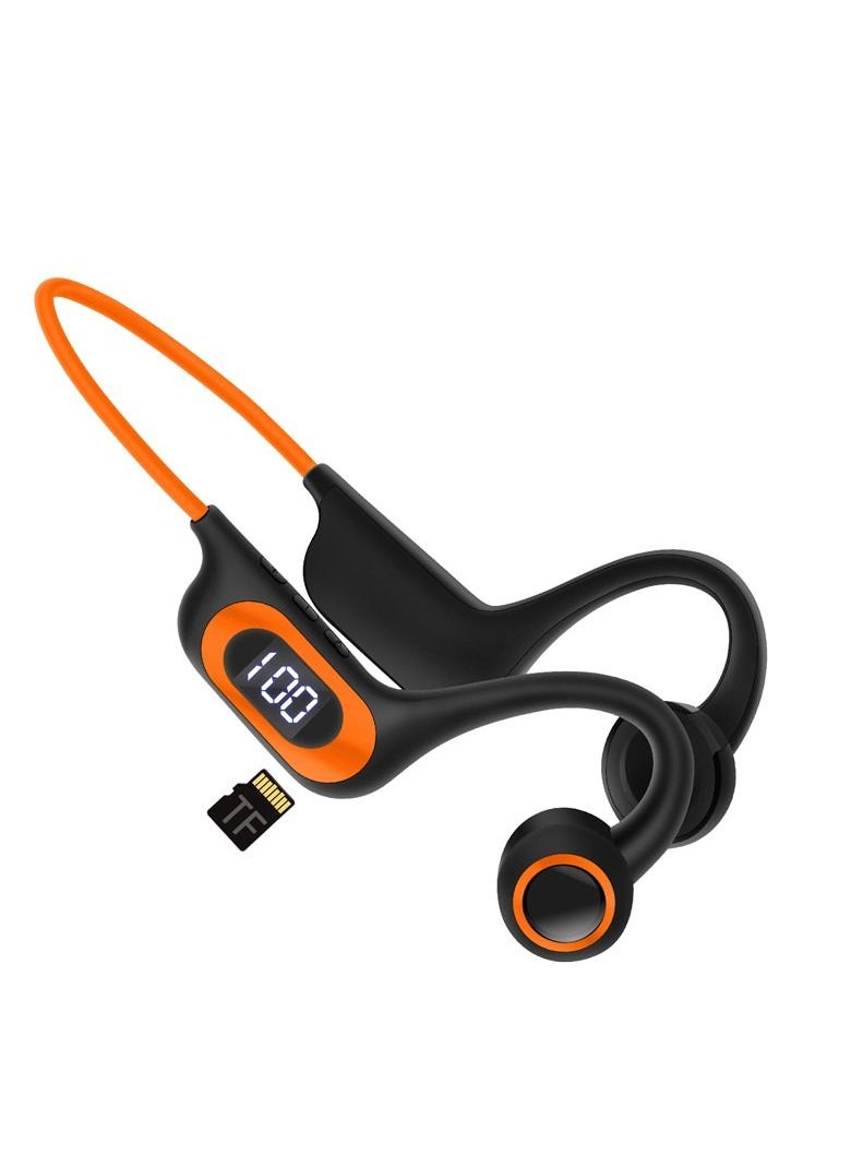 Bone Conduction Bluetooth Sports Headset for Outdoor 300mah Orange