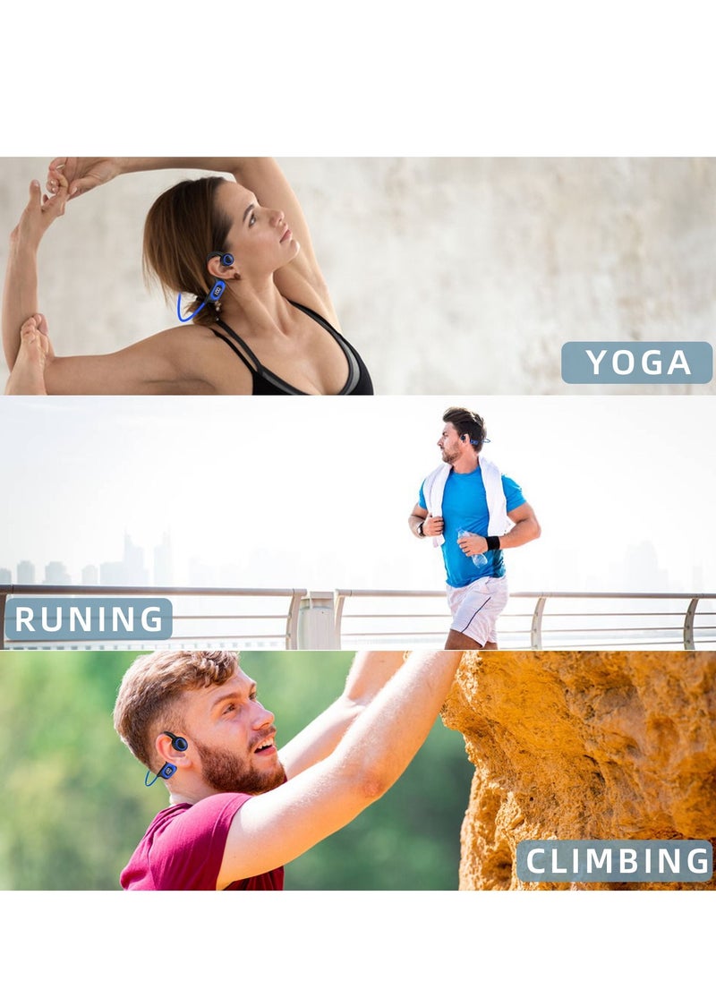 Bone Conduction Bluetooth Sports Headset for Outdoor 300mah Orange