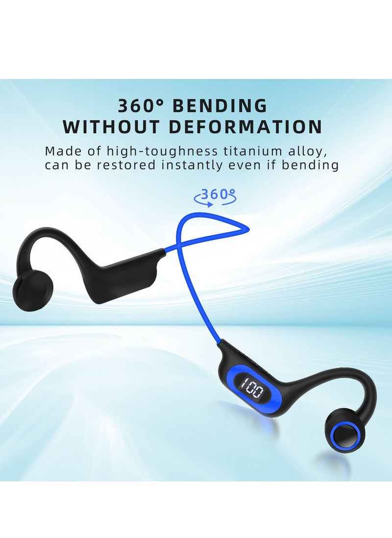 Bone Conduction Bluetooth Sports Headset for Outdoor 300mah Black