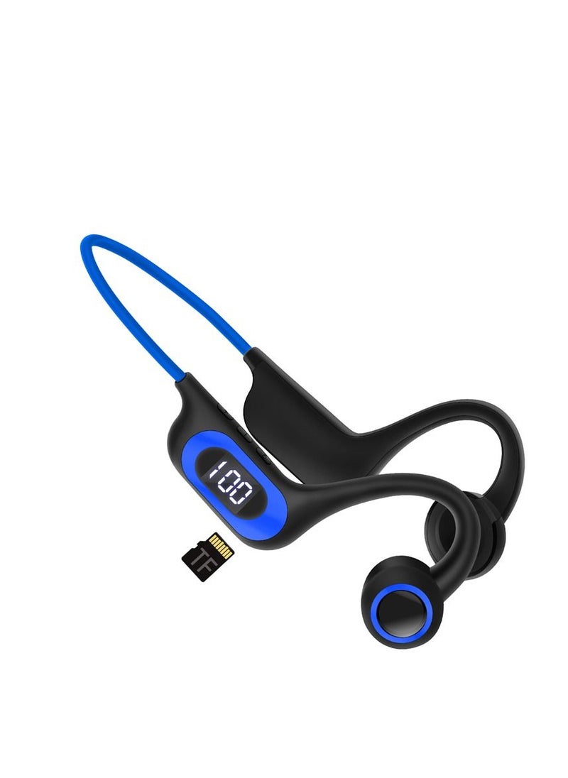 Bone Conduction Bluetooth Sports Headset for Outdoor 300mah Blue