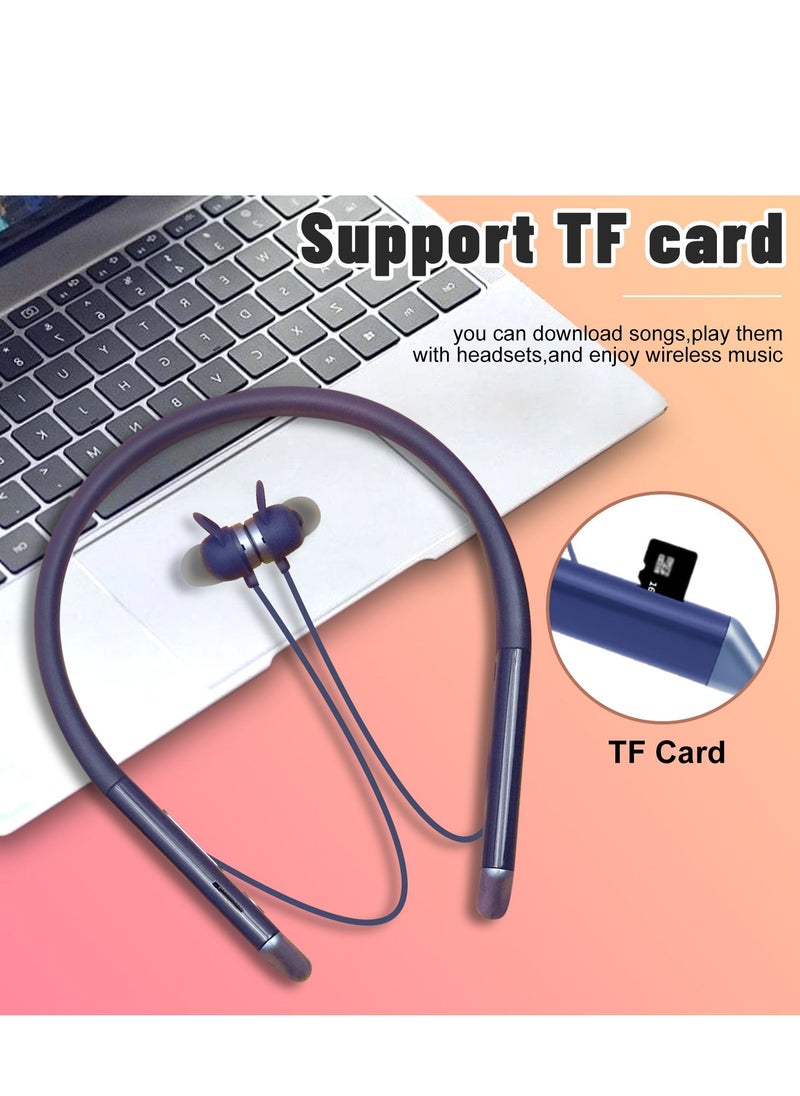 Wireless Neckband Earphone 260mah Blue