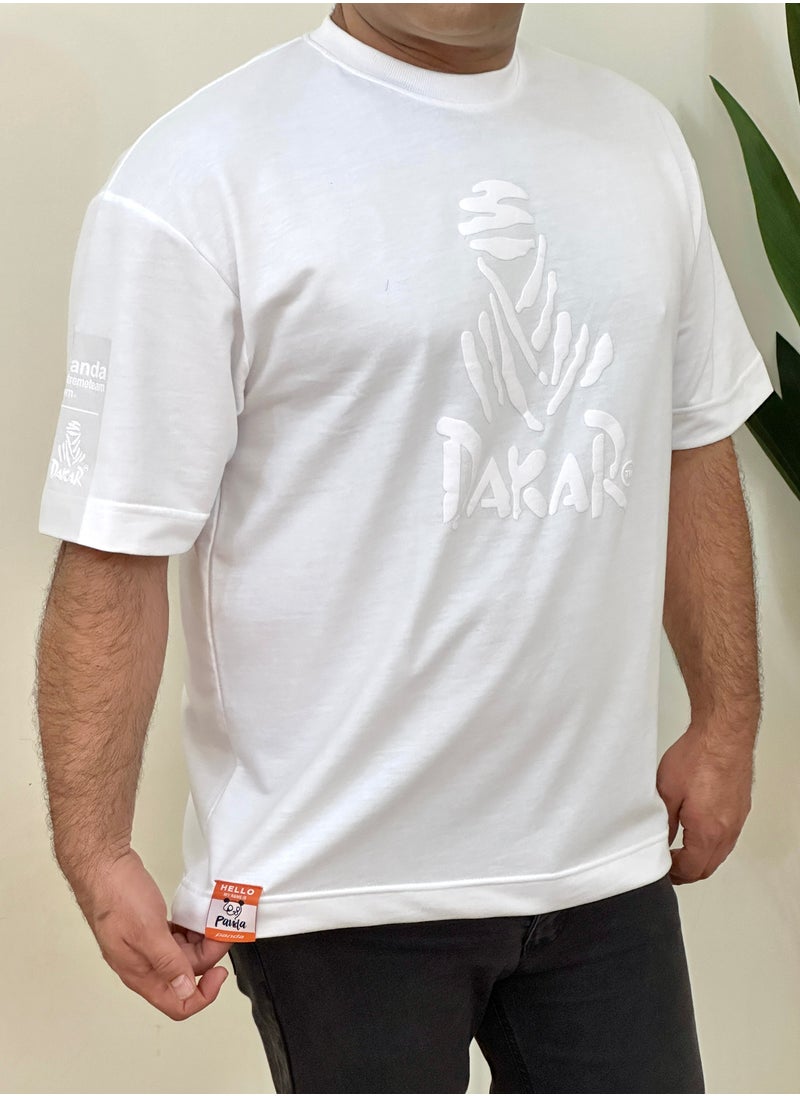 dakar t shirt cotton drop shoulder  over size big size