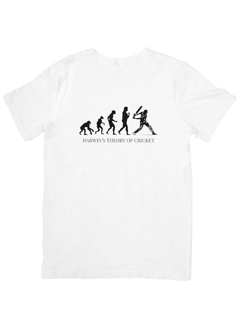 Darwin's Theory of Cricket Funny Evolution of Man Unisex T-Shirt, Gift for Cricket Fan, Father, Brother, Friend, Uncle, Cousin