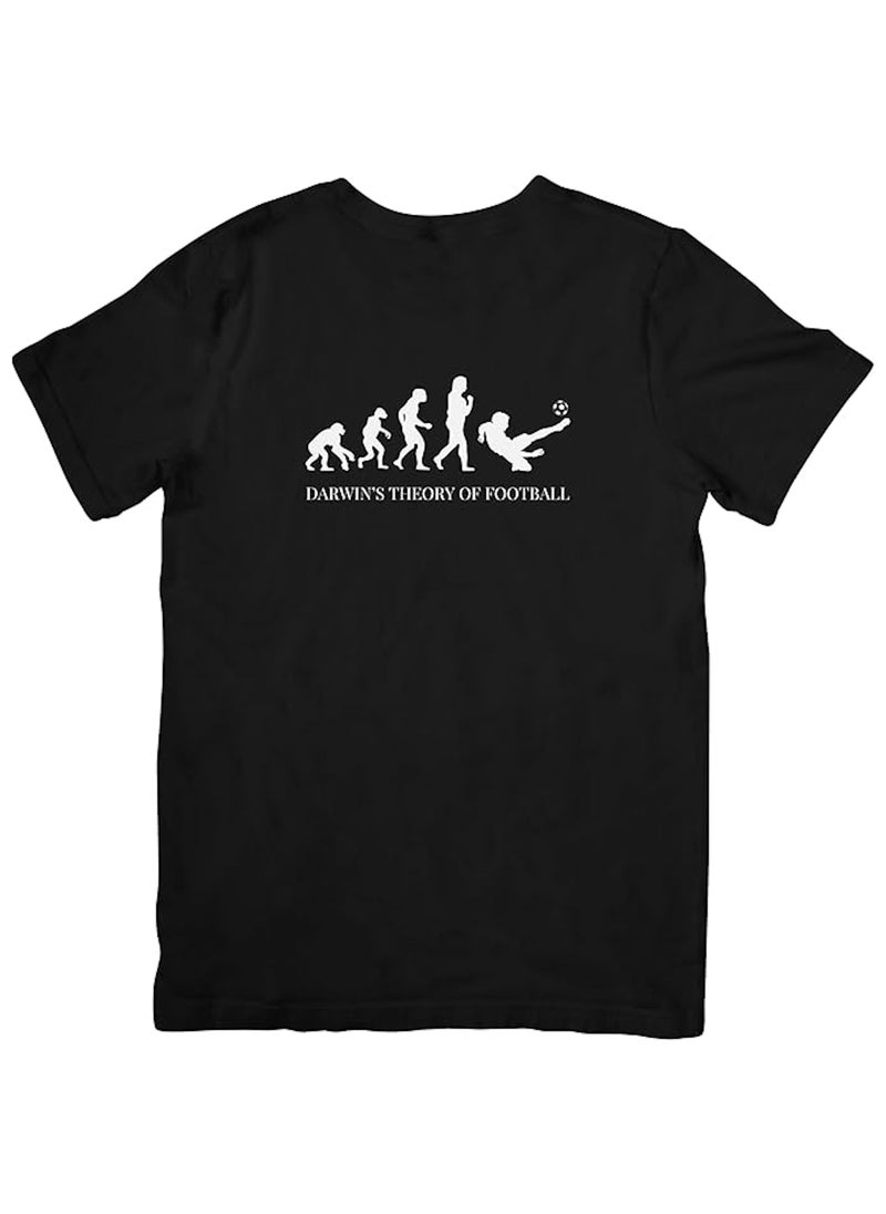 Darwin's Theory of Football Unisex T-Shirt, Evolution of Man, Gift for Soccer or Football fan, Casual Wear