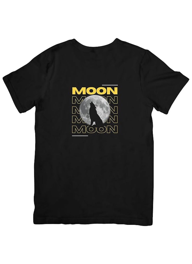 Wolf Howling at the Moon Unisex T-Shirt, Casual Wear