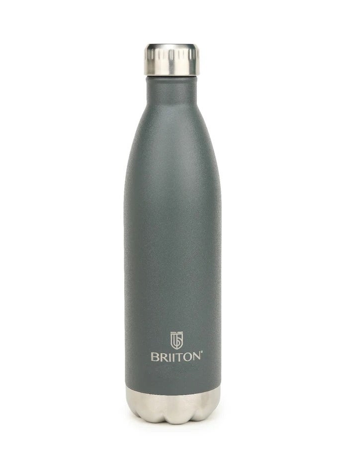 Nue Cola 1000ml Grey Stainless Steel Water Bottle | Copper Coated Vacuum Insulation | Food Grade Stainless Steel | Powder Coated | Secure Grip | Leakproof Flask | Hot & Cold Thermos Aqua Hydra